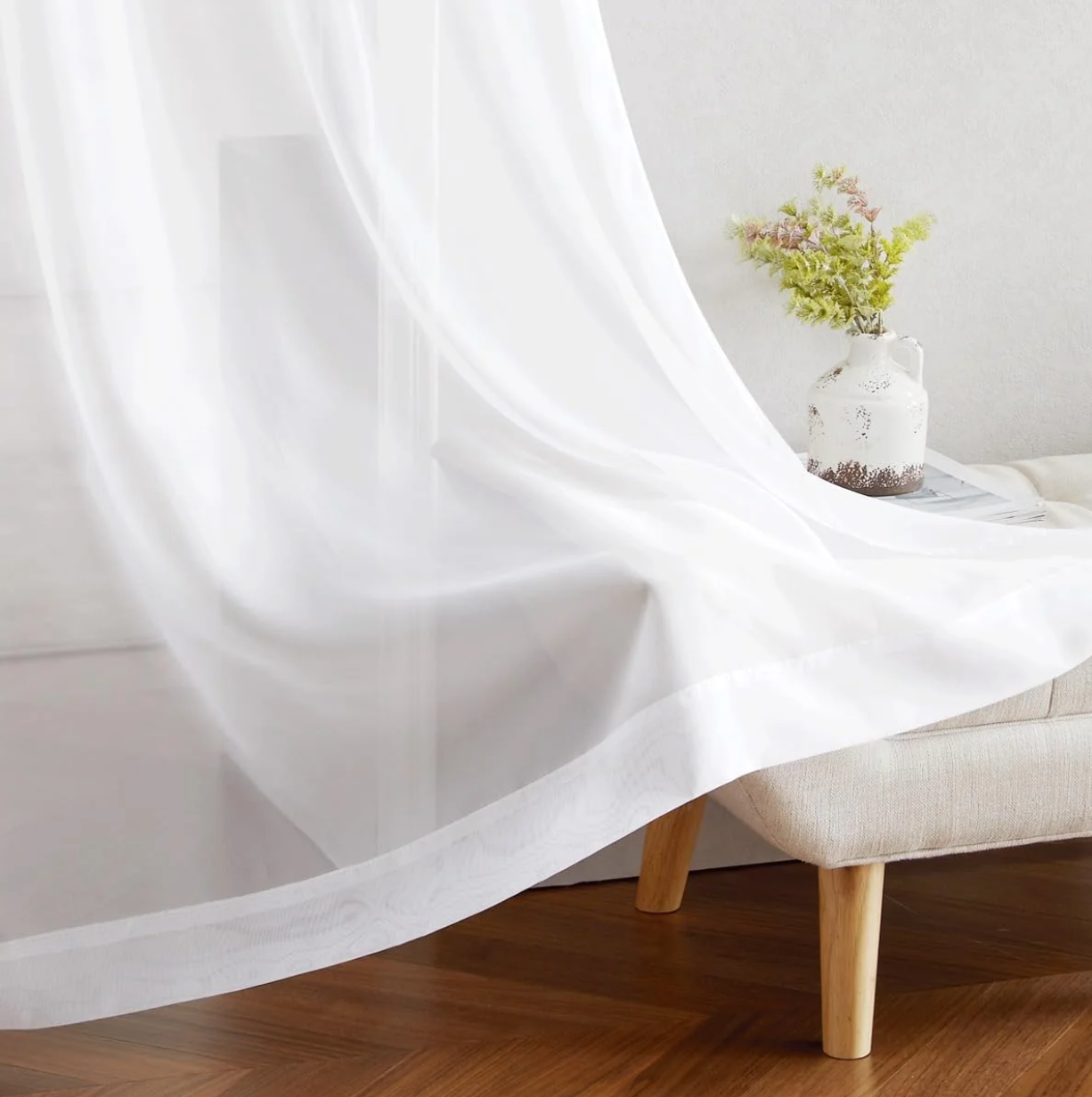 ✅ VOILAGE BLANC ORGANZA L140 x H260 cm