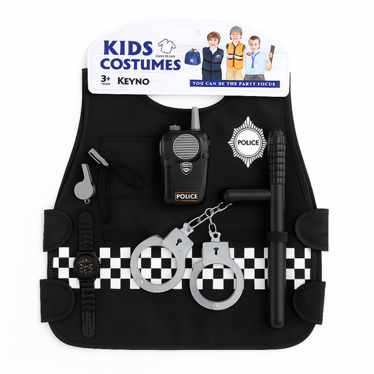 ✅ BRIGADE DES PETITS FLICS: Gilet & Accessoires (3 A 8 Ans)