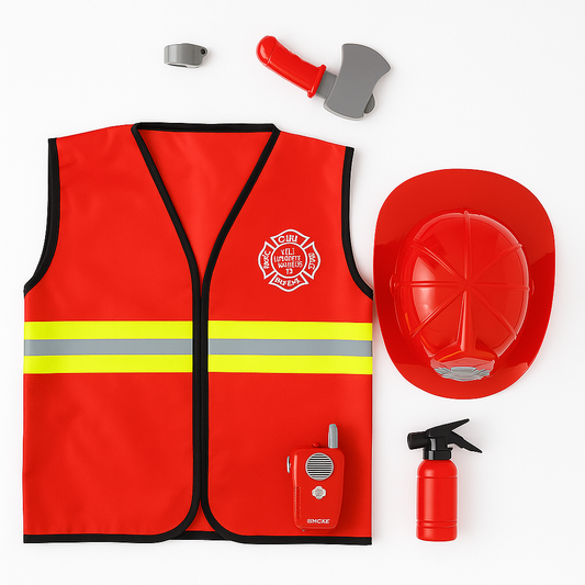 ✅ POMPIER MISSION SAUVETAGE: Gilet & Accessoires (3 A 8 Ans)