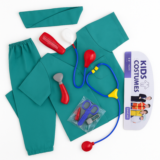 ✅ DOCTEUR MINI CHIRURGIEN: Gilet & Accessoires (3 A 8 Ans)