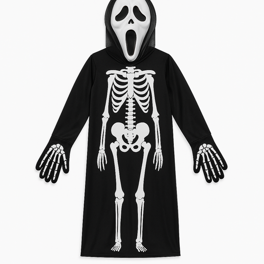 ✅ SQUELETTE & MASQUE : Costume Effrayant
