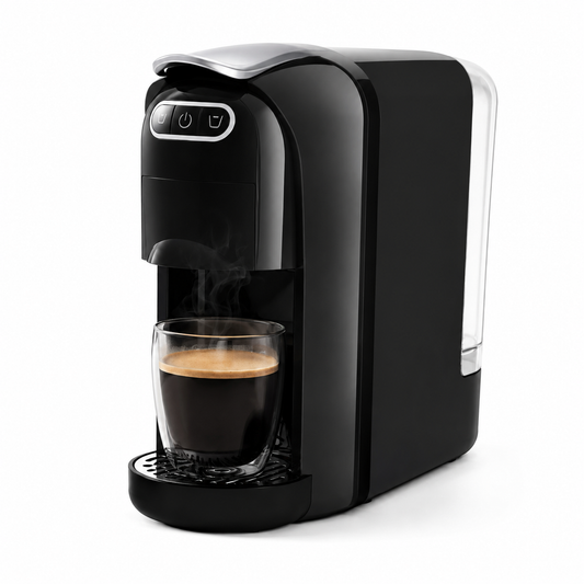 Machine à Café 3-en-1 Compatible avec les capsules Nespresso, Dolce Gusto et le café moulu