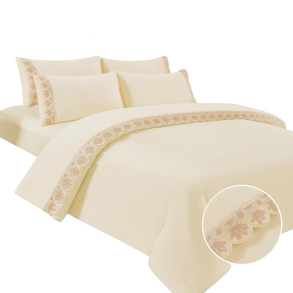 ✅ PARURE DE LIT (06 pièces)