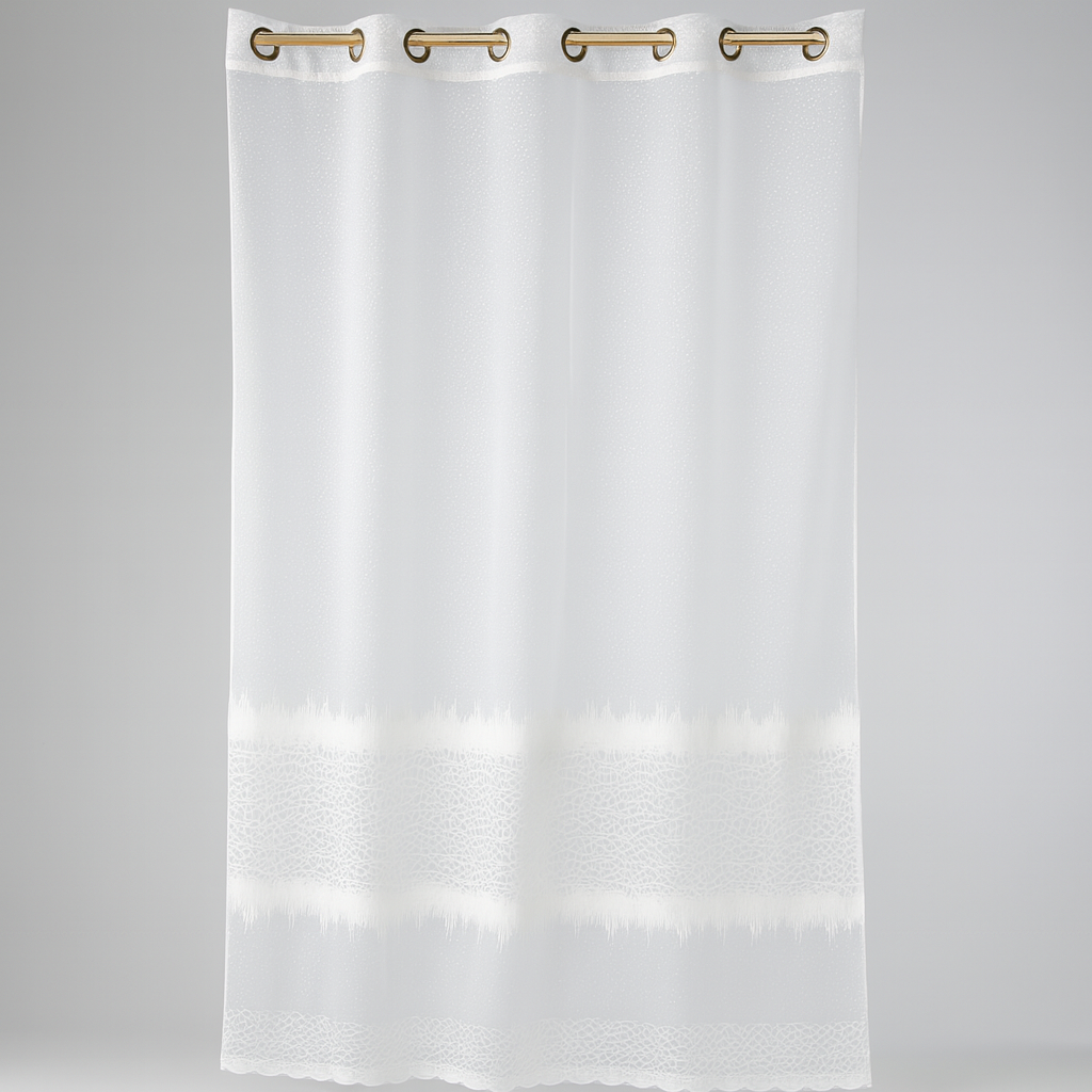 ✅ VOILAGE BLANC DENTELLE L140 x H260 cm