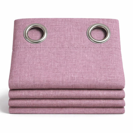 ✅ RIDEAU 100% OCCULTANT "MIRAGE MAUVE" L140 x H260 cm
