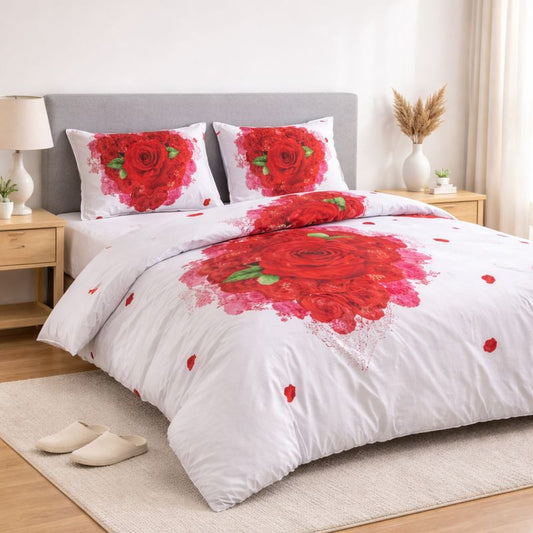 PACK DRAPS PLAT+2 TAIES+ COUETTES COULEUR (220cmx240cm)