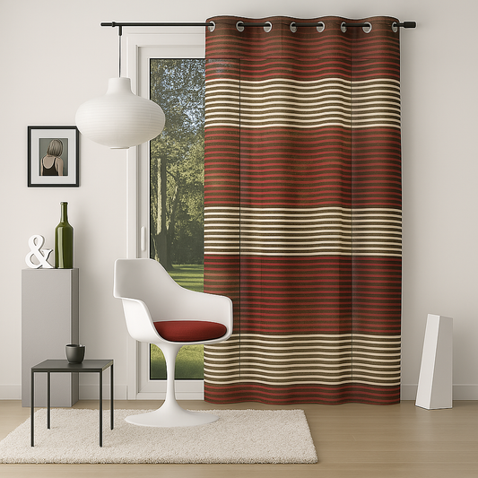 ✅ VOILAGE RAYURE L140 x H260 cm
