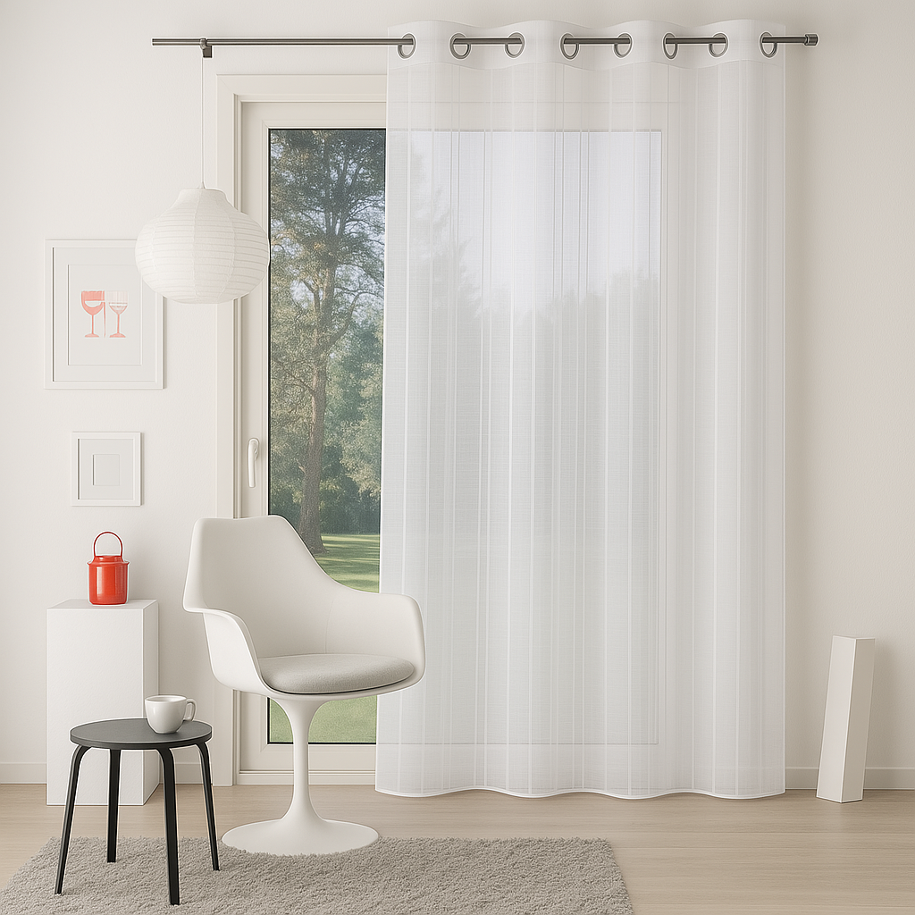✅ VOILAGE BLANC LIANE L140 x H260 cm