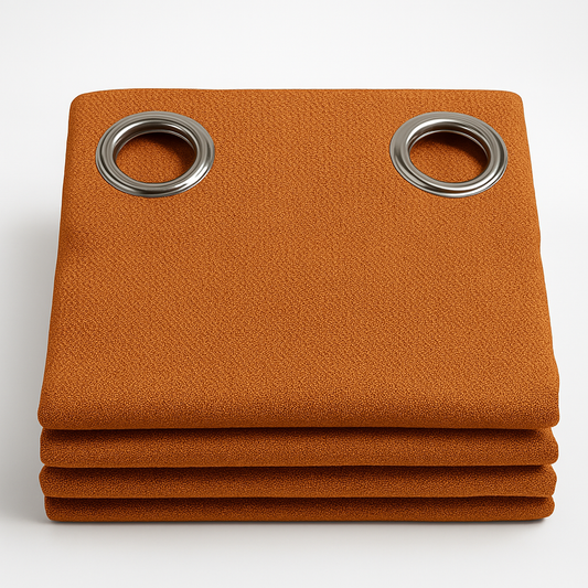 ✅ RIDEAU 100% OCCULTANT "LUXOR" L140 x H260 cm (ORANGE)