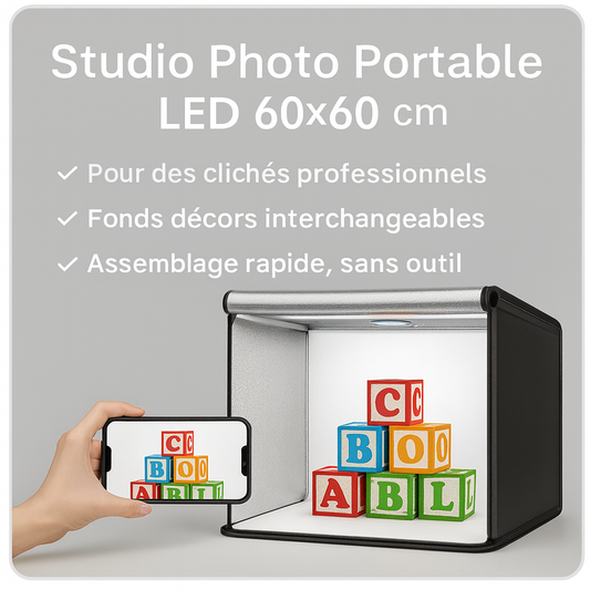 Studio Box Photo Pro Portable LED 60x60x60 cm