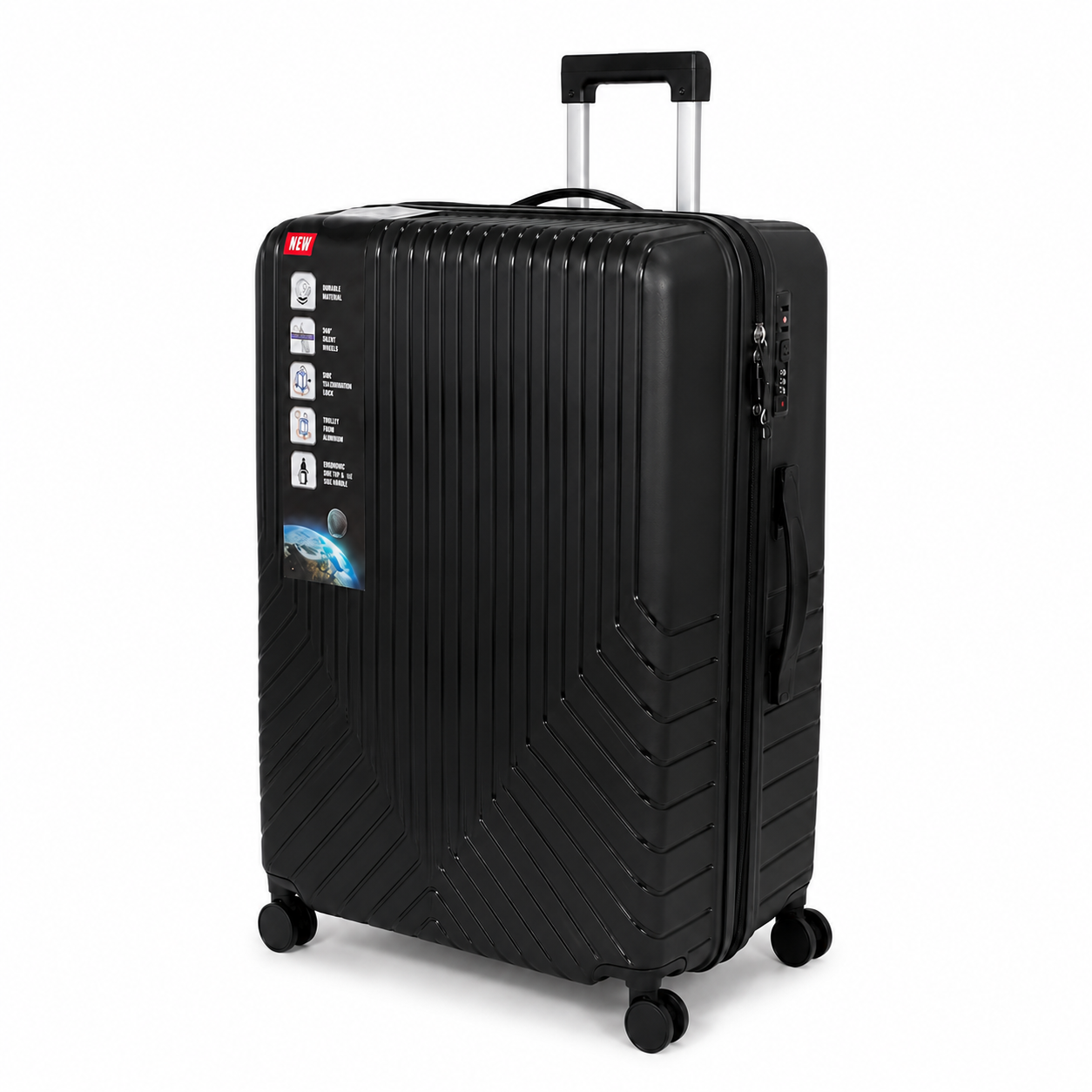 Valise PP TRAVEL PRO 49x35x21 (cm) 10 Kg / NOIR