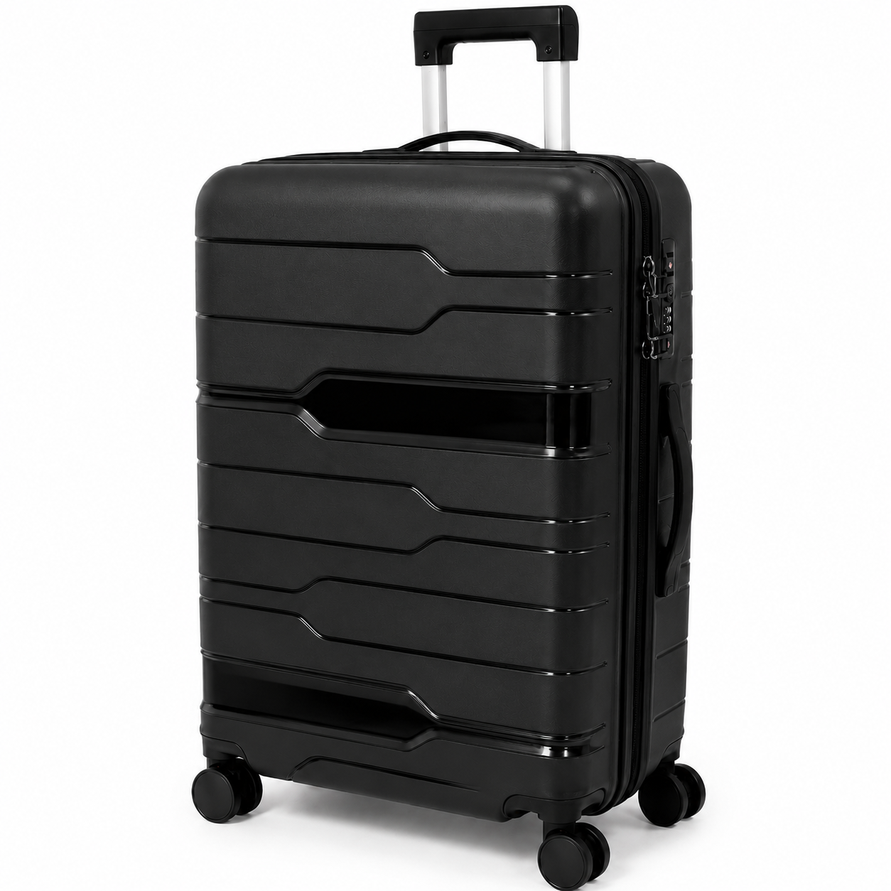 Valise PP TRAVEL PRO 61x40x25 (cm) 18 Kg / NOIR