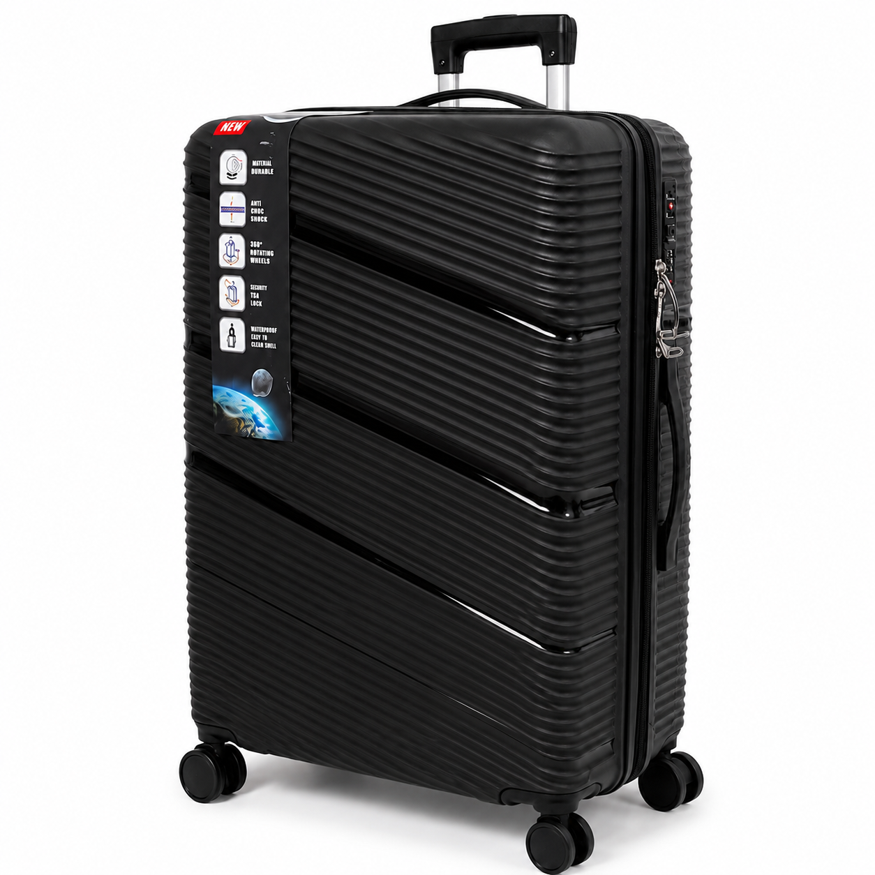 Valise PP TRAVEL PRO 49x35x21 (cm) 10 Kg / NOIR
