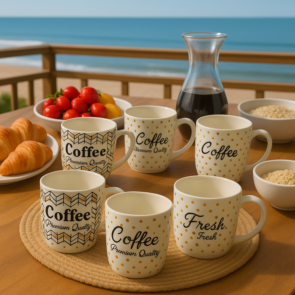 ✅ PACK DE 06 MUG CERAMIQUE DESIGN