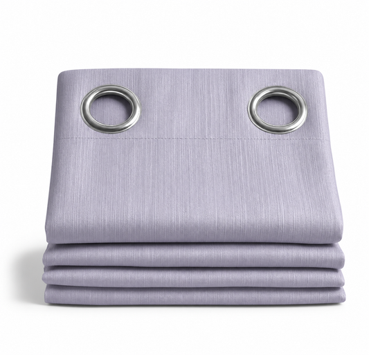 ✅ RIDEAU 100% OCCULTANT "MIRAGE MAUVE" L140 x H260 cm