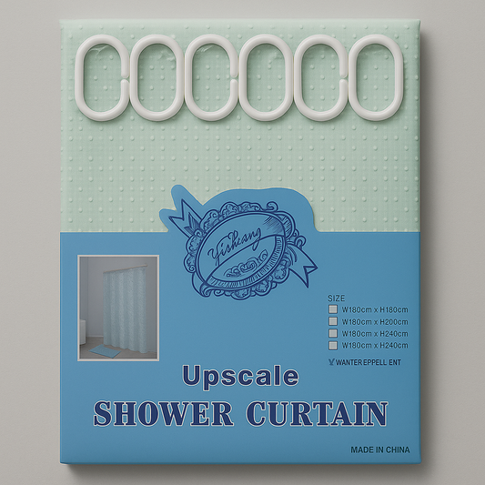 ✅ RIDEAU DE DOUCHE IMPERMEABLE 180 x 180 cm