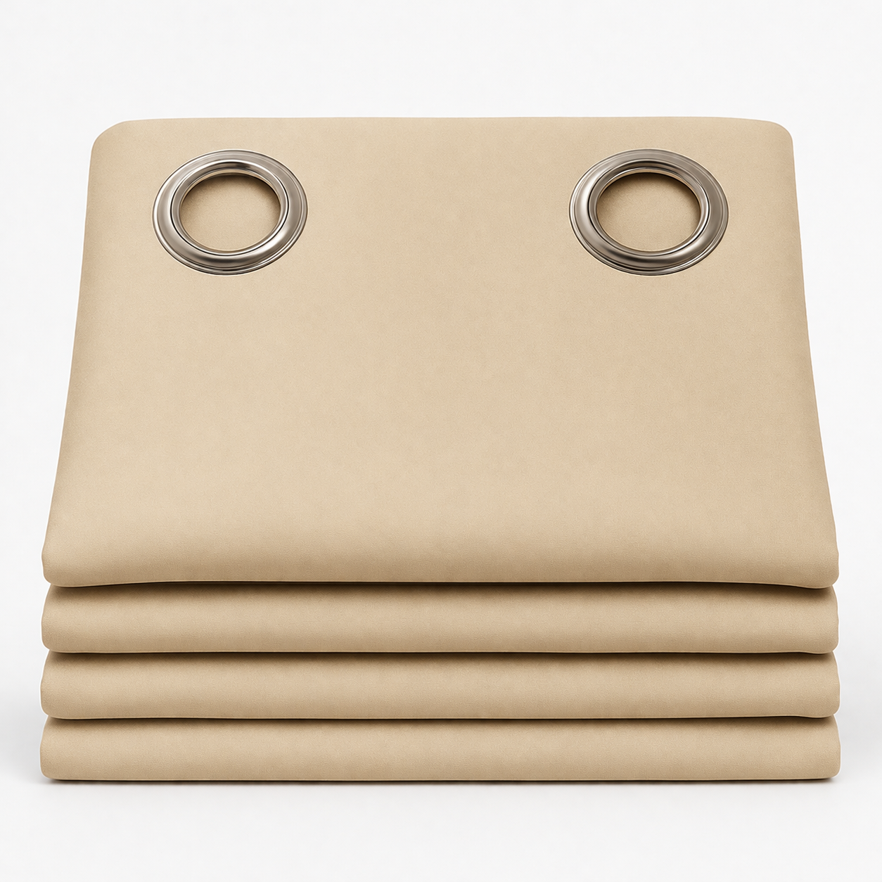 ✅ Rideau Occultant Beige avec Œillets – 140x260 cm