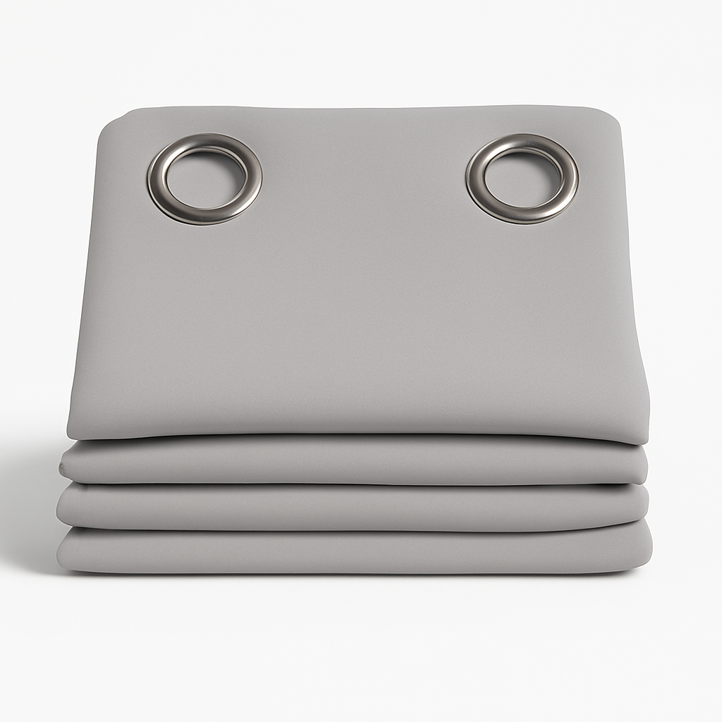 ✅ Rideau Occultant Gris Clair avec Œillets – 140x260 cm