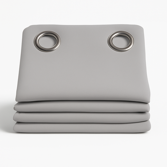 ✅ Rideau Occultant Gris Clair avec Œillets – 140x260 cm