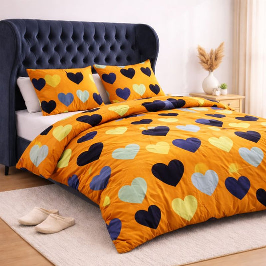 PACK DRAPS PLAT+2 TAIES+ COUETTES COULEUR (220cmx240cm)2