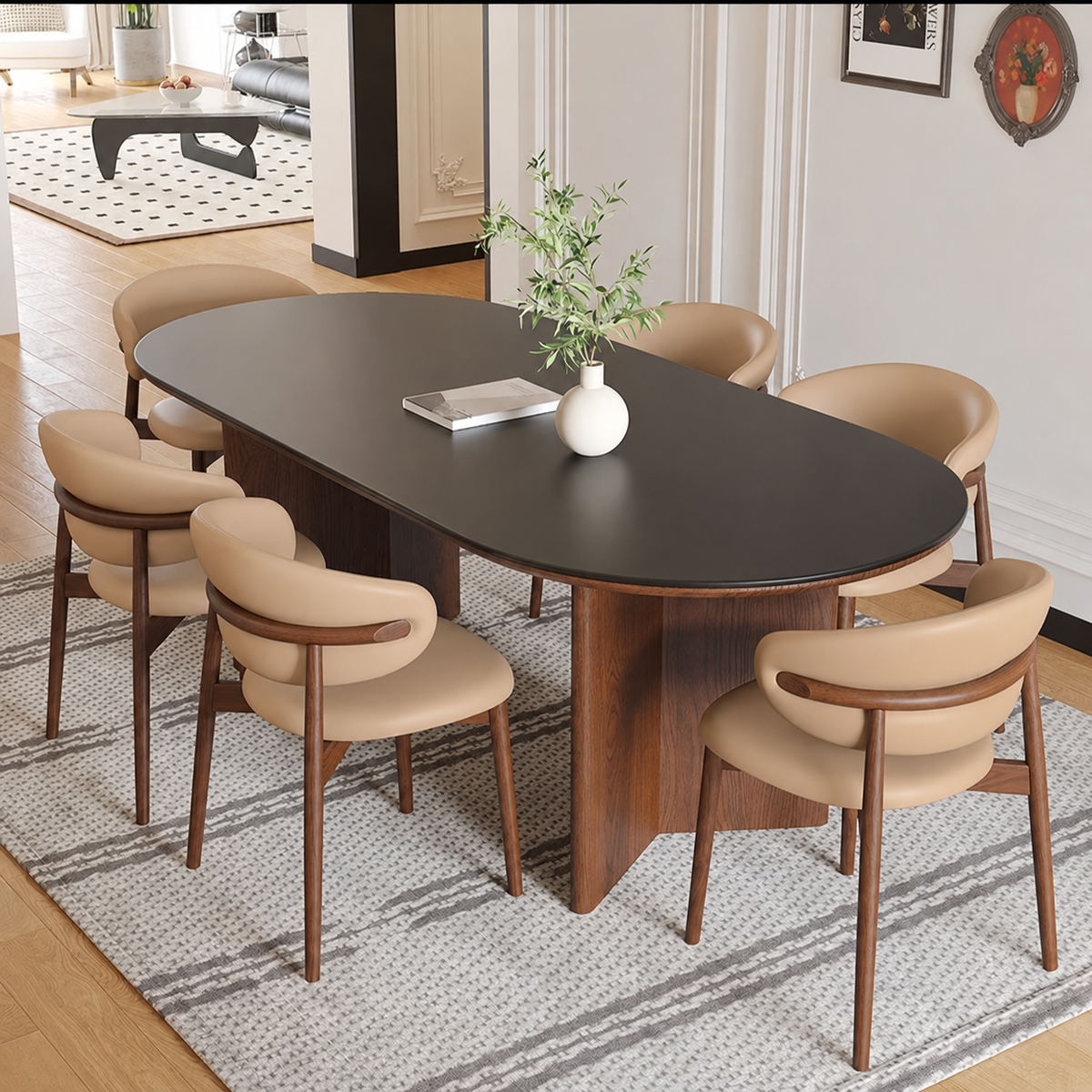 ✅ ENSEMBLE TABLE À MANGER AVEC 6 CHAISES EN BOIS MASSIF