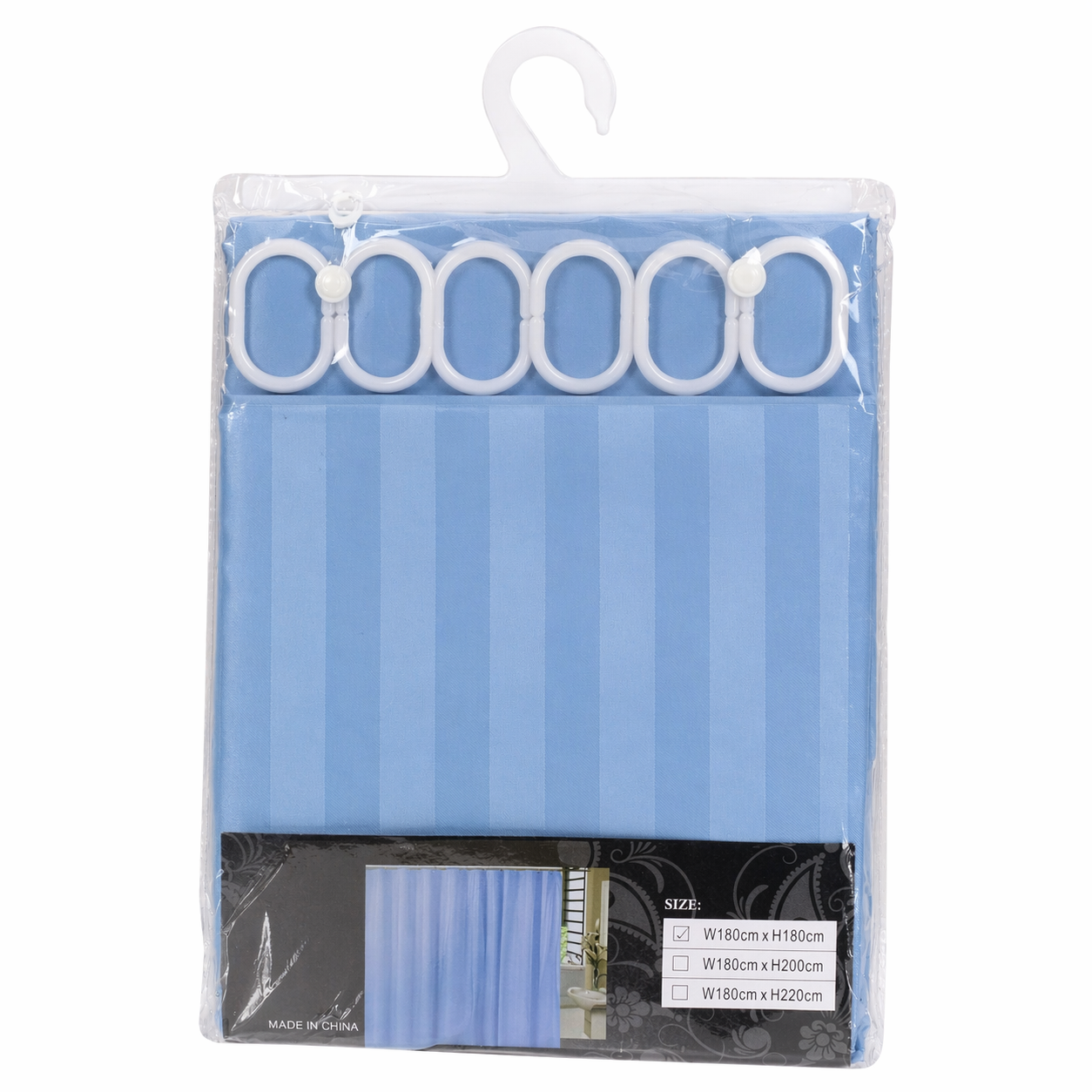 ✅ RIDEAU DE DOUCHE IMPERMEABLE 180 x 180 cm