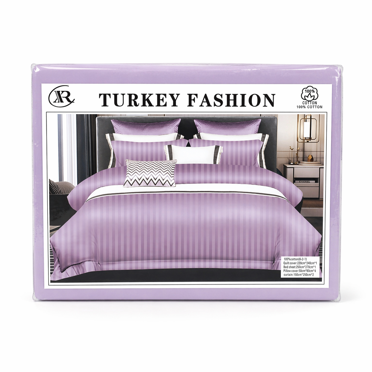 ✅ PARURE DE LIT (06 pièces) 01 HOUSSE DE COUETTE + 01 DRAP HOUSSE + 04 Taies D'OREILLER